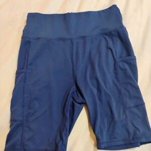 Stylish Women's Blue Bike Shorts